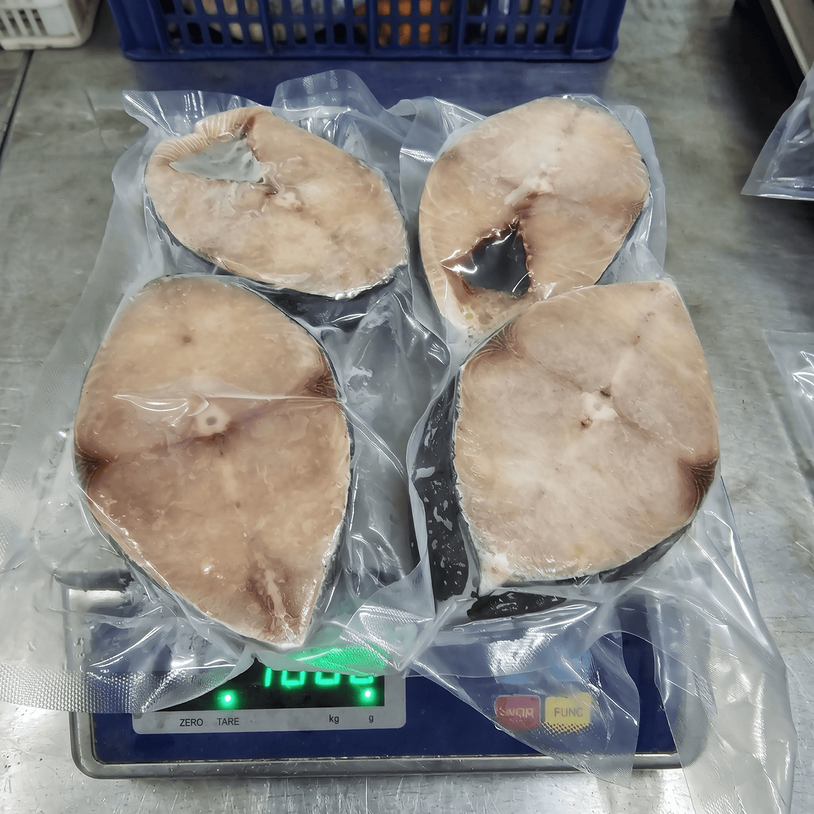 Mackerel steak — vacuum packed